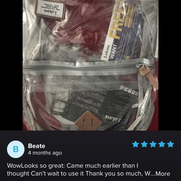 Clear transparent see through light backpack bag